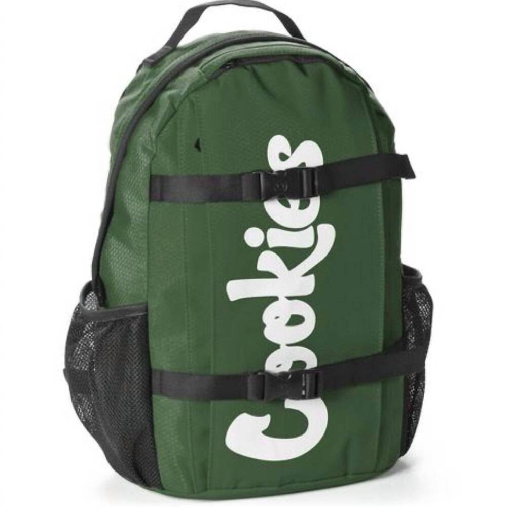 NEW COOKIES men's ripstop nylon backpack in olive